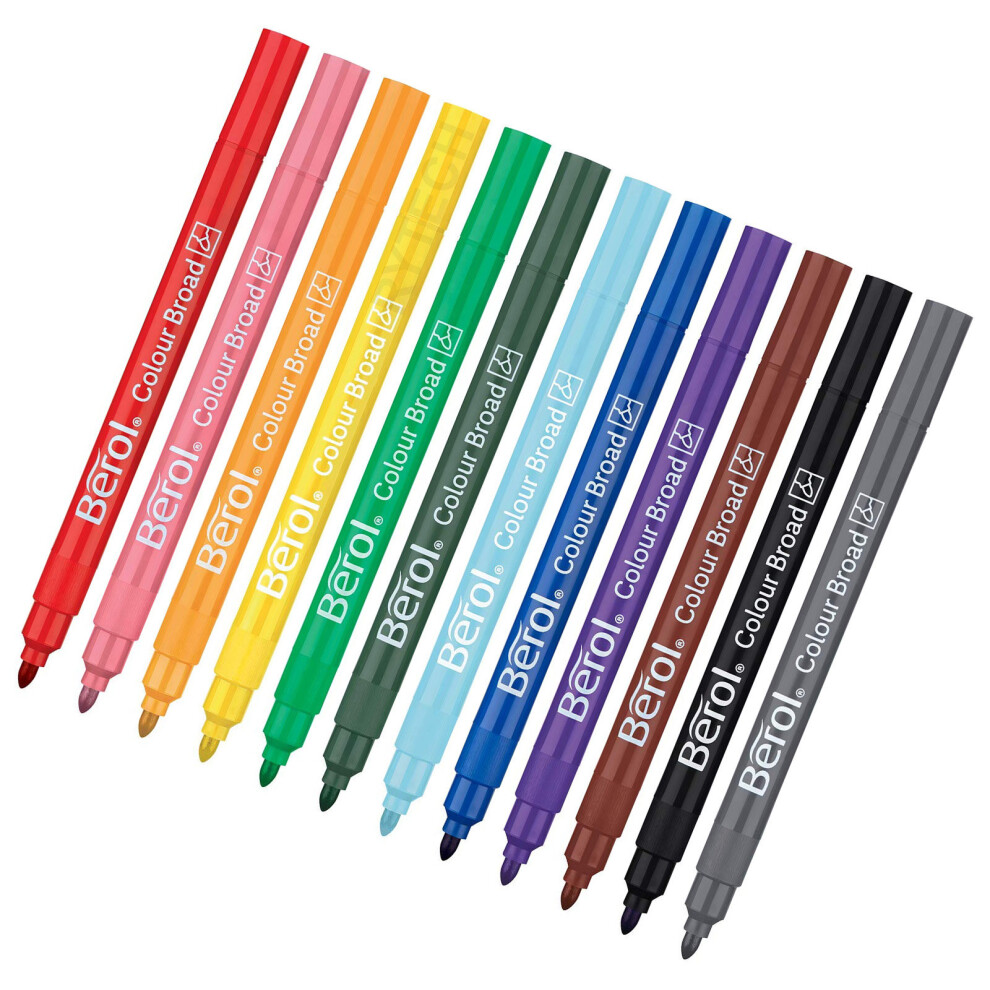 Berol Colourbroad Felt Tip Colouring Pens