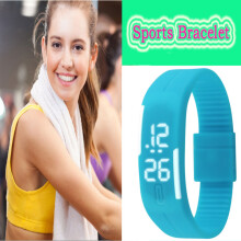 Sports Watch LED Silicone Waterproof Wristwatche Bracelet