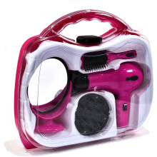 Girls Pretend Battery Operated Girl Toddler Beauty Hairstyling Set Carry Case
