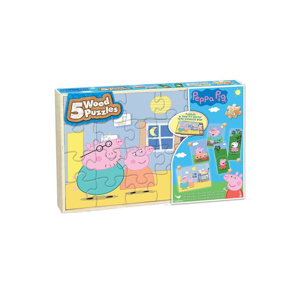 Peppa Pig 5 Wooden Puzzles