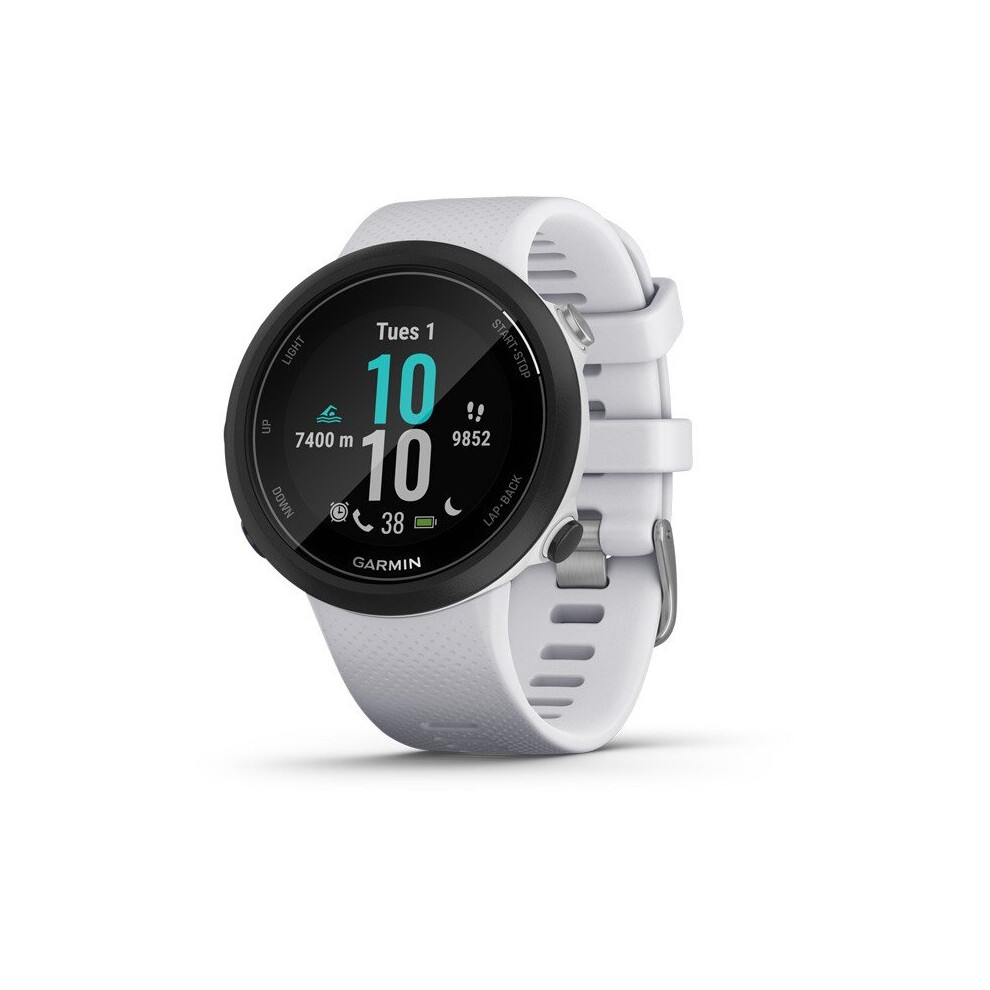 (One Size, White Stone) Garmin Swim 2 Swimming Smartwatch