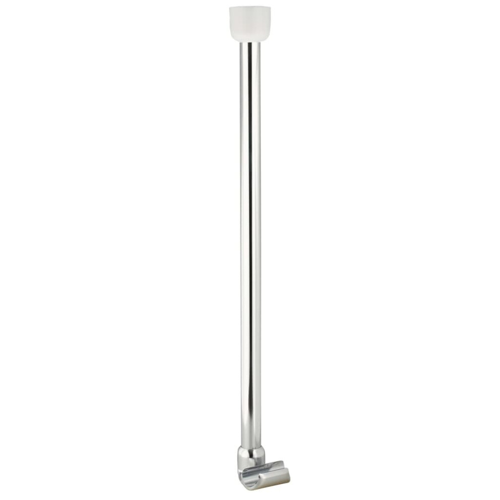 RIDDER Shower Curtain Rod Support Chrome Bathroom Bath Curtain Rail Support