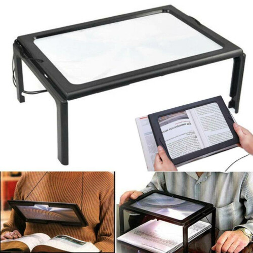 Large Magnifying Glass With LED Light Magnifier Reading Aid Lens