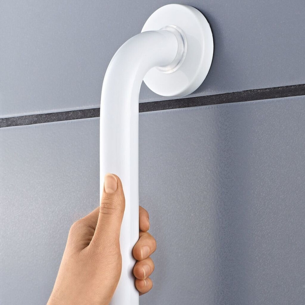 RIDDER Safety Grab Bar 30cm Aluminium White Bathroom Handle Rail A00130101