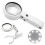 Foldable 8 LED Lighted Magnifying Lamp Reading Magnifier with Light Stand Clamp 6