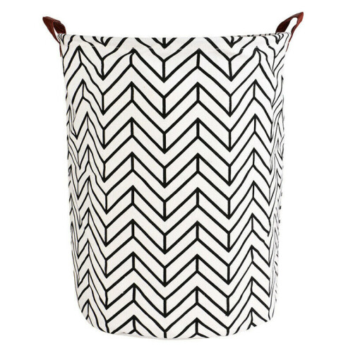 (B Patterm) Foldable Washing Clothes Laundry Basket Storage Hamper Bin Bag Tidy Home