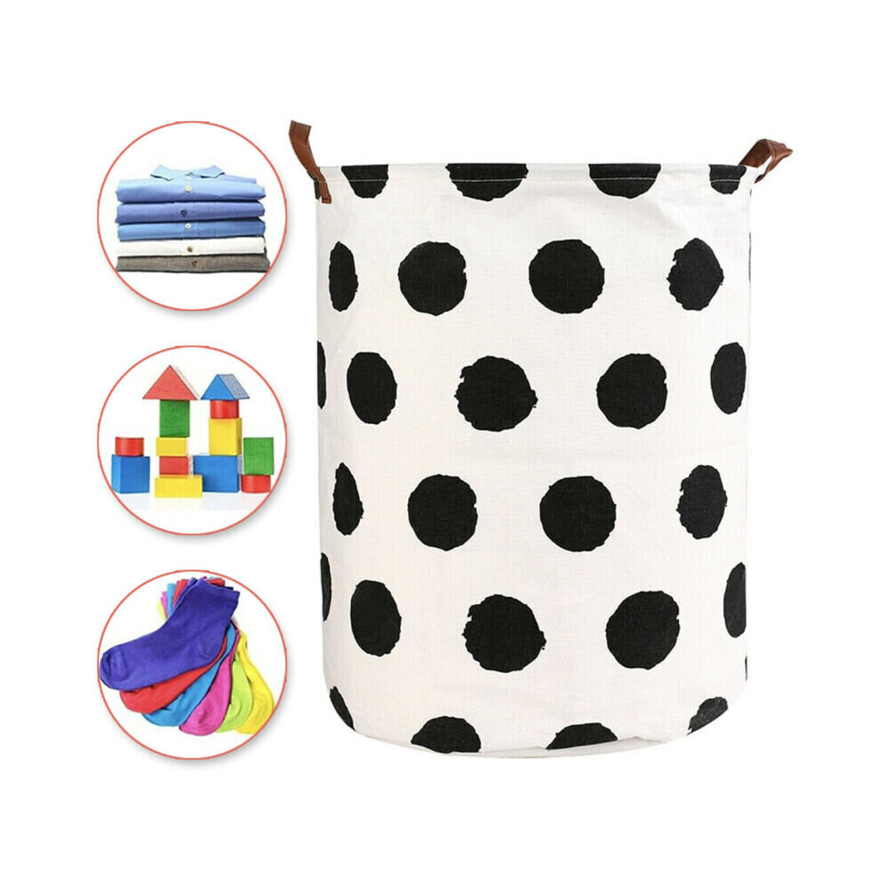 Foldable Washing Clothes Laundry Basket Storage Hamper Bin Bag Tidy Home