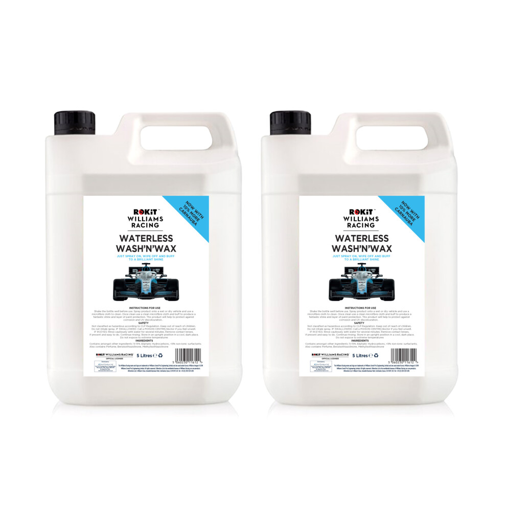 Williams Racing 2 X 5L Waterless Wash And Wax