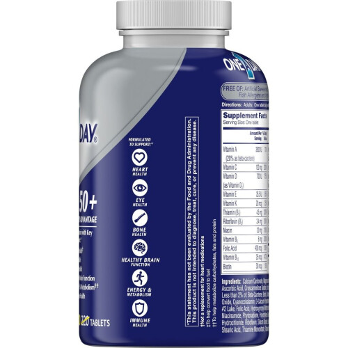 One A Day Uomo 50+ Integratore multivitaminico multiminerale, 300 compresse 1
