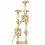 VidaXL vidaXL Cat Tree with Sisal Scratching Post 170cm Paw Prints Beige Kitten Tower 7