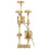 VidaXL vidaXL Cat Tree with Sisal Scratching Post 170cm Paw Prints Beige Kitten Tower 6
