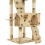 VidaXL vidaXL Cat Tree with Sisal Scratching Post 170cm Paw Prints Beige Kitten Tower 3