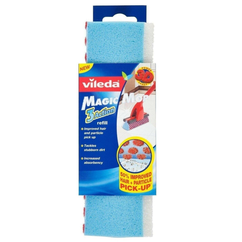 Vileda Magic Mop Head Sponge Refill, For Easy Cleaning Floor, Brand New Original