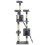VidaXL vidaXL Cat Tree with Sisal Scratching Posts 170cm Paw Prints Grey Kitten Tower 2