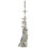 VidaXL vidaXL Cat Tree with Sisal Scratching Posts 230-250cm Grey Kitten Play Tower 7