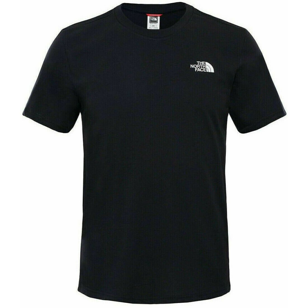 (Black, XL) New Men's The North Face Simple Dome Cotton Logo Sports T-Shirt Tee Shirt Top