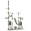 VidaXL vidaXL Cat Tree with Sisal Scratching Posts 230-250cm Grey Kitten Play Tower 2