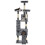 VidaXL vidaXL Cat Tree with Sisal Scratching Posts 170cm Paw Prints Grey Kitten Tower 1