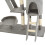 VidaXL vidaXL Cat Tree with Sisal Scratching Posts 230-250cm Grey Kitten Play Tower 5