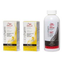 (6G + 6G+Developer (Vol. 20) 3.6oz) Wella Color Charm Haircolor 6G Hazel Blonde