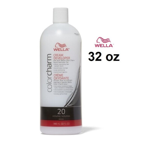 (Developer (Vol.20) 32oz) Wella Color Charm Haircolor 4G Dark Golden Brown