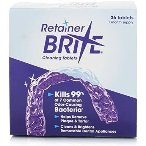 Orthocare Retainer Brite Cleaning Tablets - 36 Tablets