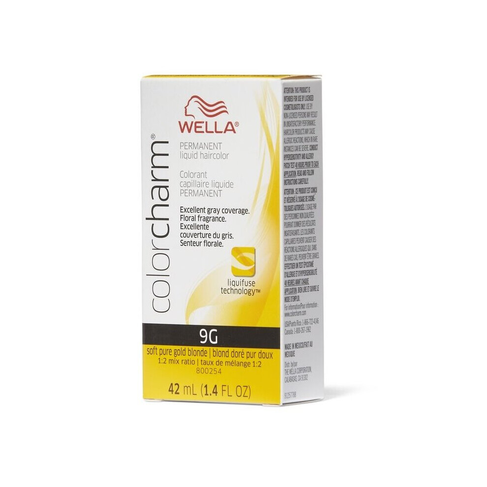 (9G Soft Pure Golden Brown  ) Wella Color Charm Haircolor 9G Soft Pure Golden Brown