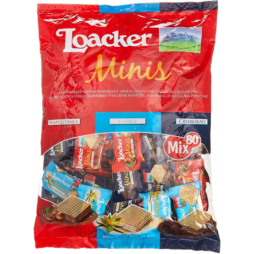 Loacker Minis Crispy Waffers 800g (Mix Flavours)