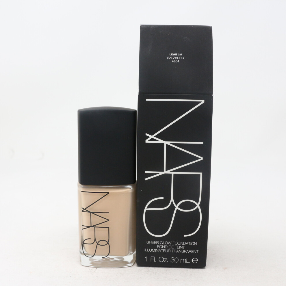 (Light 3.5 Salzburg) Nars Sheer Glow Face Foundation 1oz/30ml New In Box (Choose Your Shade)