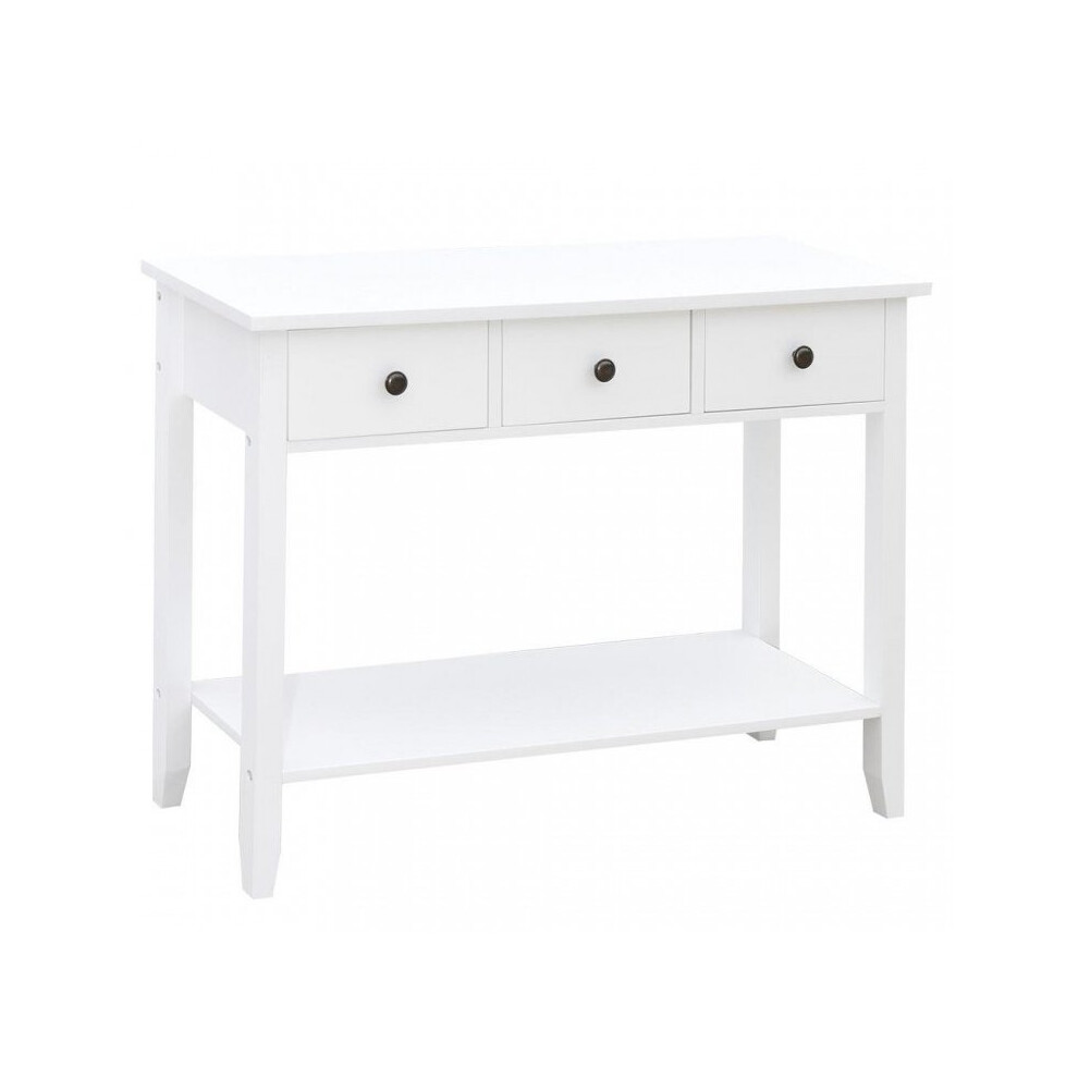 Windsor 3 Drawer Console Table Hallway Storage