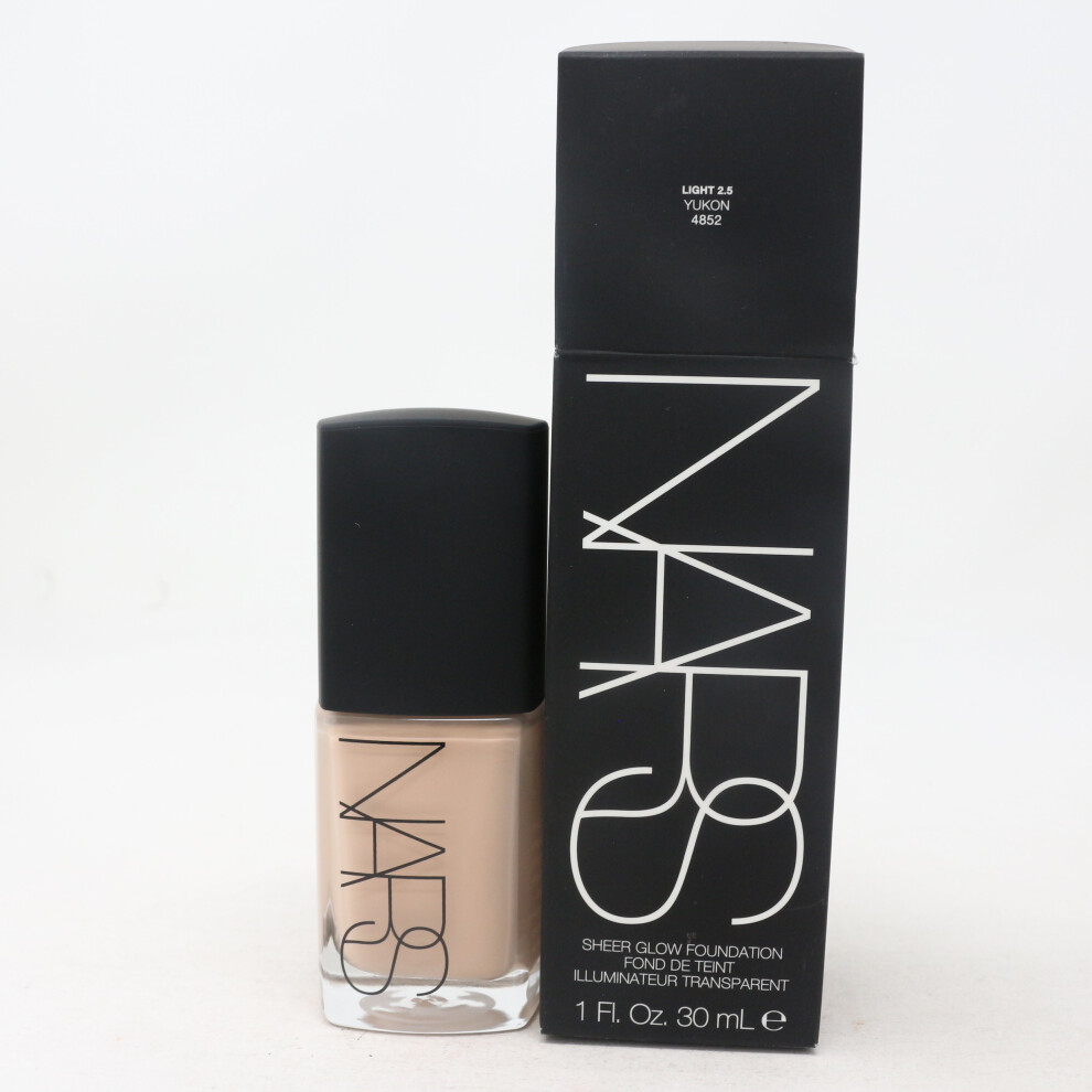 (Light 2.5 Yukon) Nars Sheer Glow Face Foundation 1oz/30ml New In Box (Choose Your Shade)