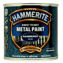HAMMERITE Direct To Rust Metal Paint - Hammered Blue - 250ml [5092936]