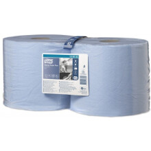 Tork 130052 Papier d'essuyage Premium Plus W1-W2 - 225 m x 23,5 cm - lot de 2 - Bleu: Commerce, Industrie & Science
