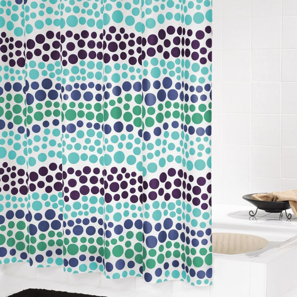 RIDDER Shower Curtain Layer 180x200cm Waterproof Bathroom Bath Shade Blind