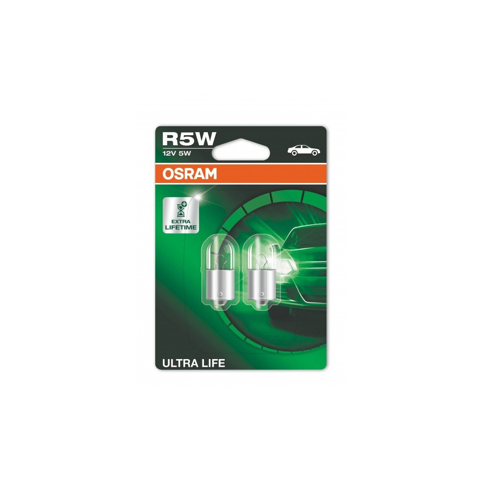 Osram Performance Bulbs - R5w 12V 5W (207L) - Long Life Ba15 - Ultra Life [5007Ult-02B]