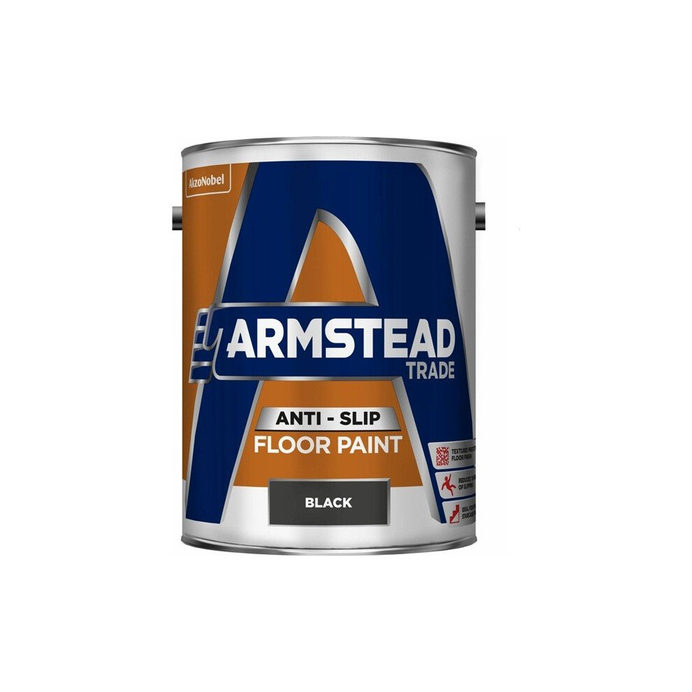 Armstead Anti Slip Floor Paint - 5 Litre [5218565] Black