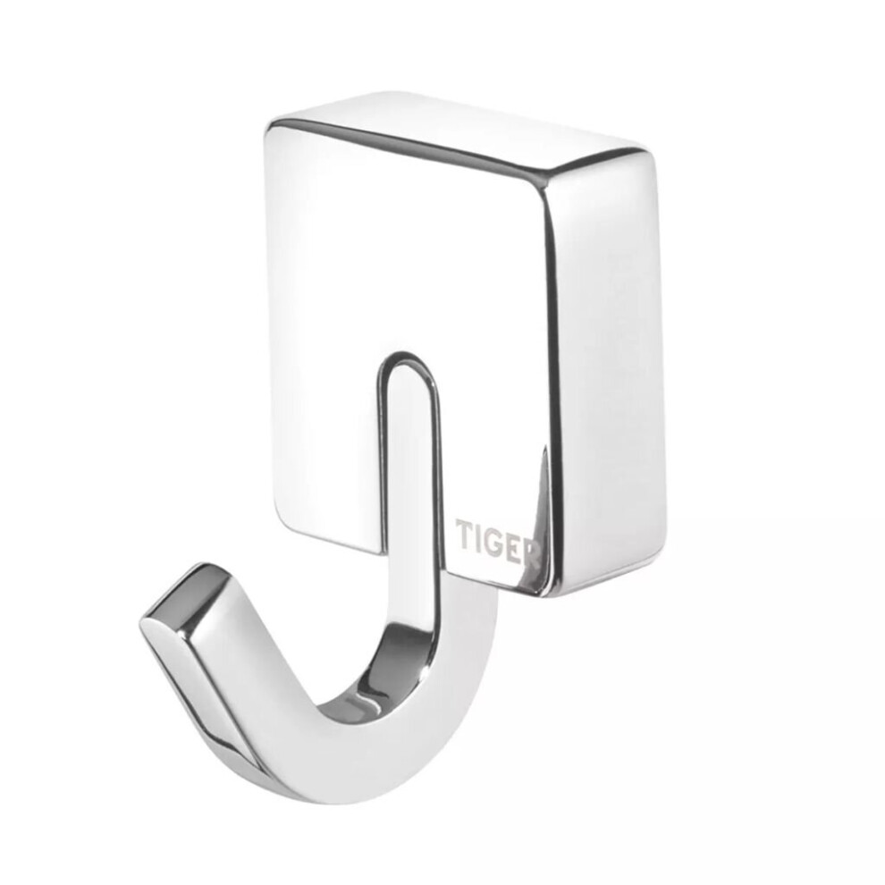 Tiger Bathroom Towel Hook Robe Coat Holder Wall Mount Impuls Metal 387130346