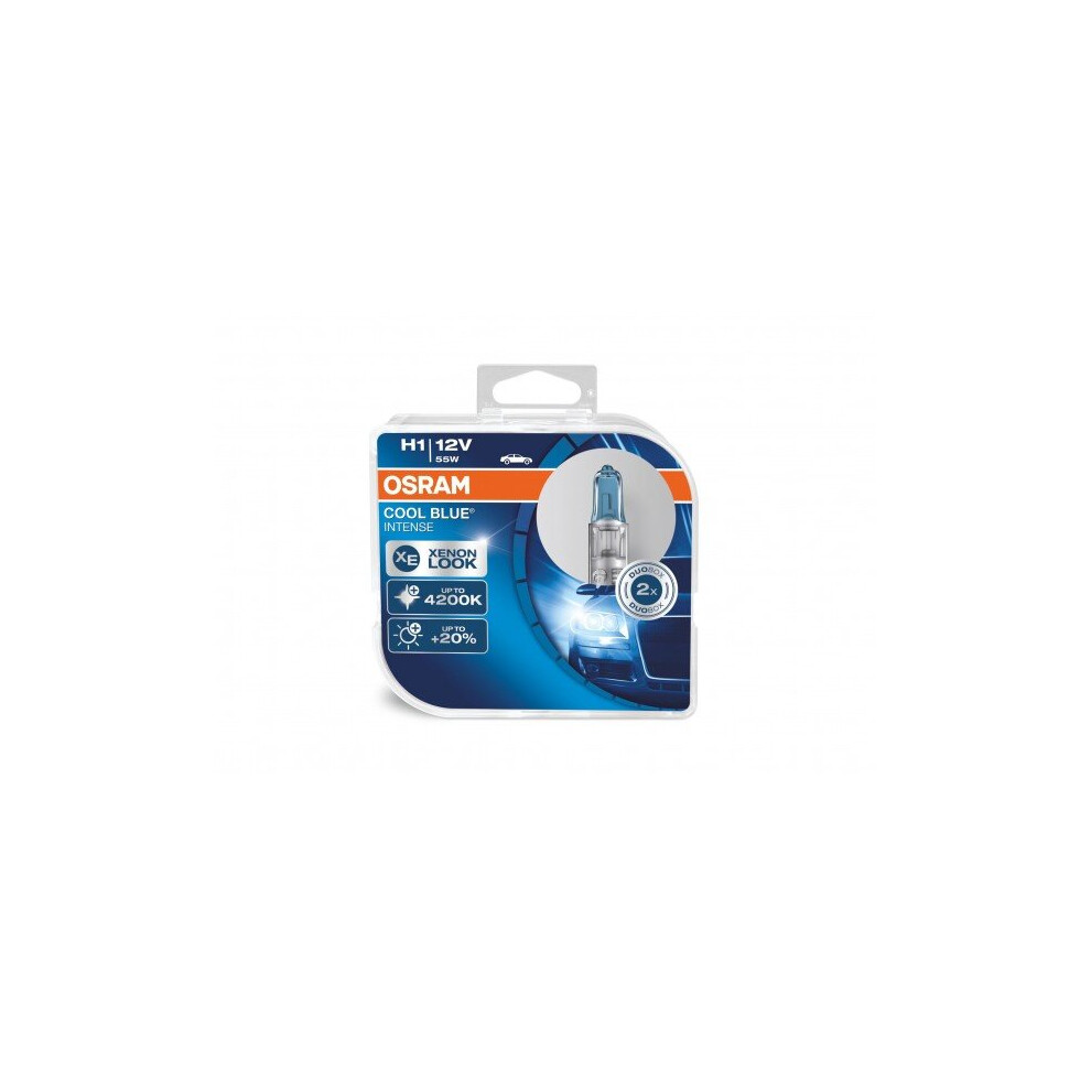 Osram Performance Bulbs - H1 12V 55W (448Cb) P14.5 - Halogen - Cool Intense [64150Cbi-Hcb] Blue