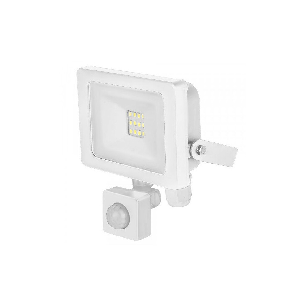 STATUS Slim Line LED Flood Light with PIR - White - 10W [S10WSFLWPIR1PKB6]