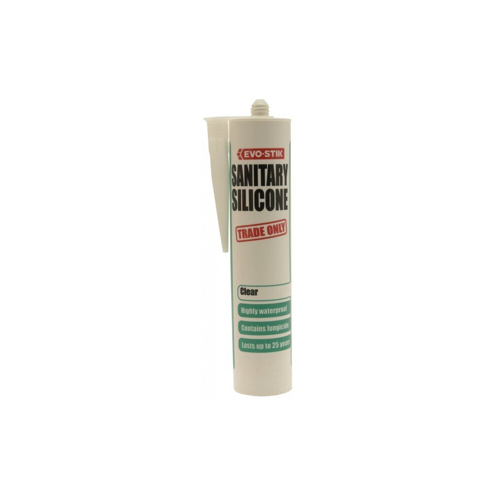EVO-STIK Sanitary Silicone - Clear - 290ml [30613361]