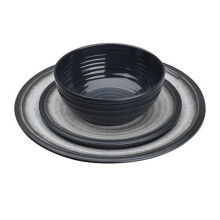 FLAMEFIELD Granite 12 Piece Melamine Set - Grey [GG0112]