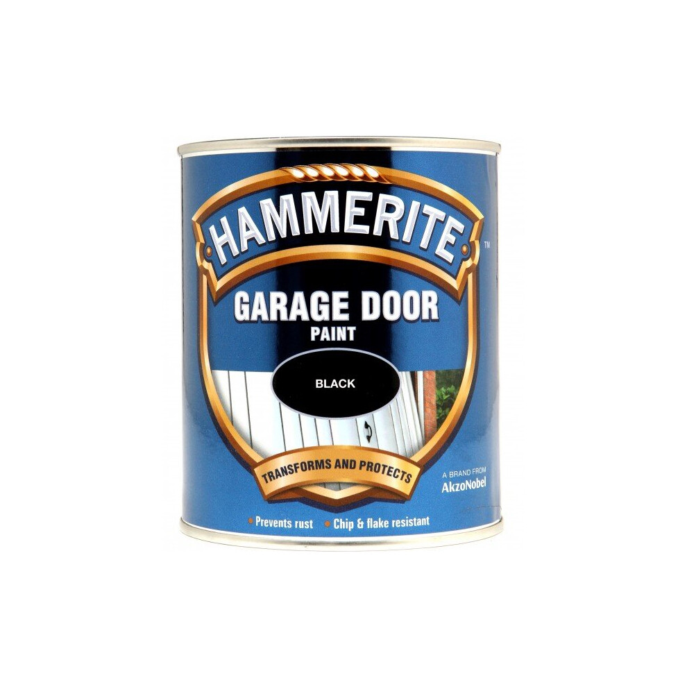 HAMMERITE Garage Door Paint - Black - 750ml [5092853]