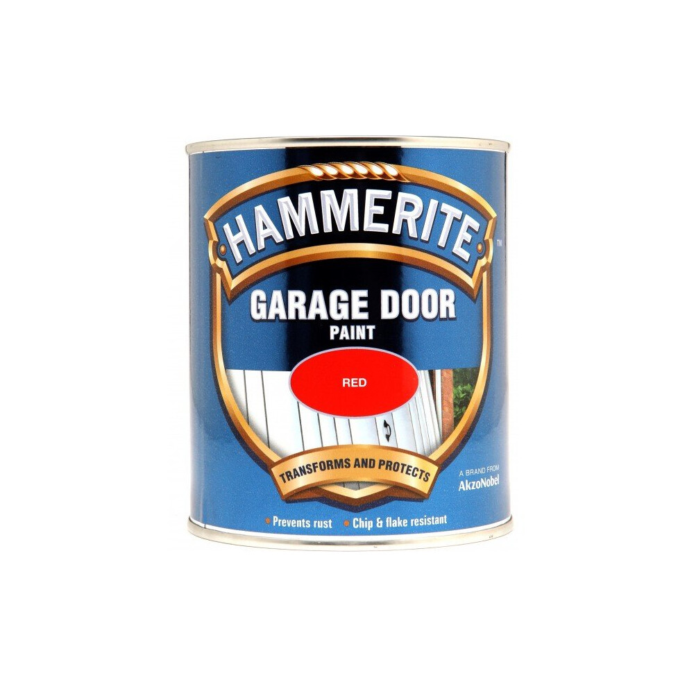 HAMMERITE Garage Door Paint - Red - 750ml [5092852]