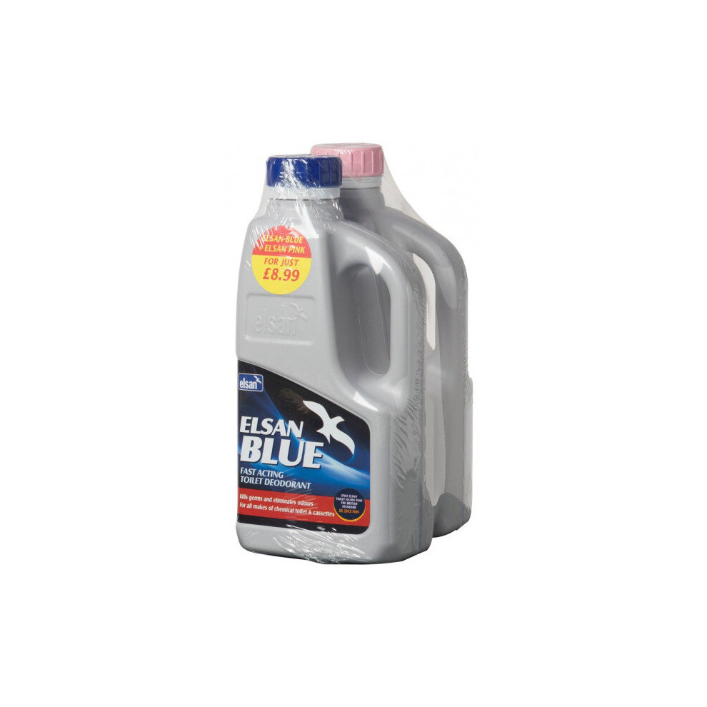 ELSAN Blue and Pink Toilet Fluid 1Litre Twin pack BP01 Caravan And Camping New - Image 5