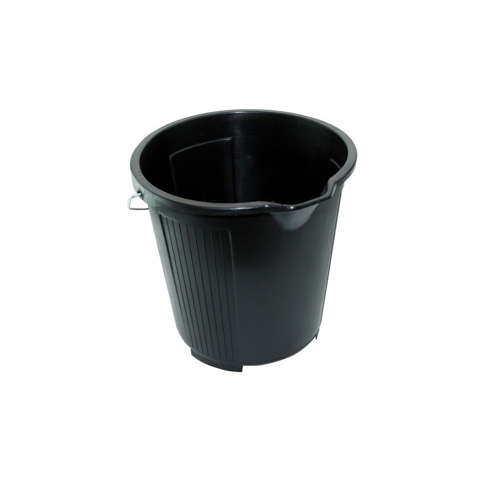 KENT Plastic Bucket - Black - 10 Litre [G607]