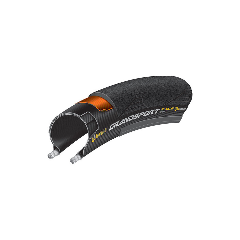 Continental (700 X 25C, Black) Grand Sport Race Foldable Tyre