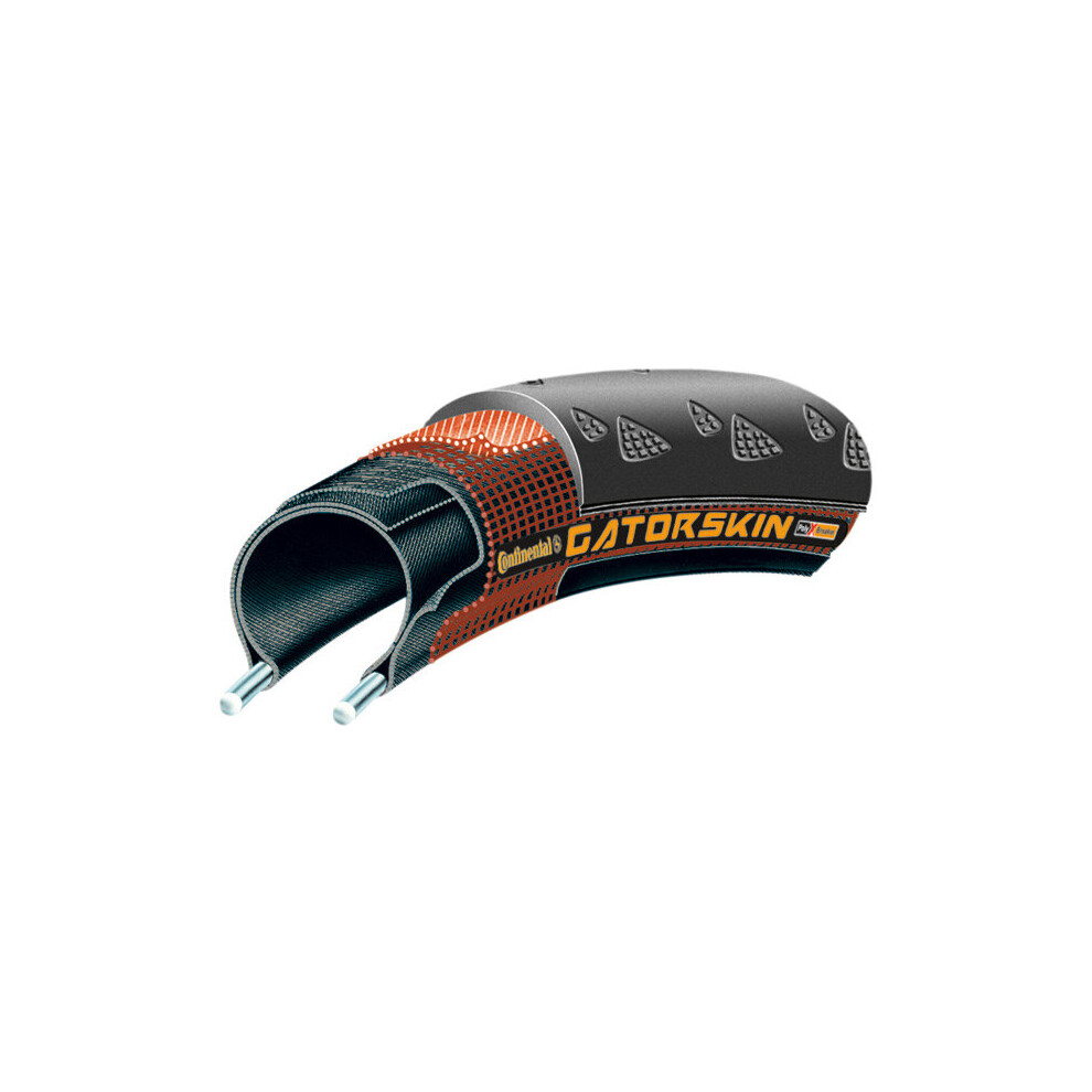 Continental (700 X 23C, Black) Gatorskin Duraskin Folding Tyre