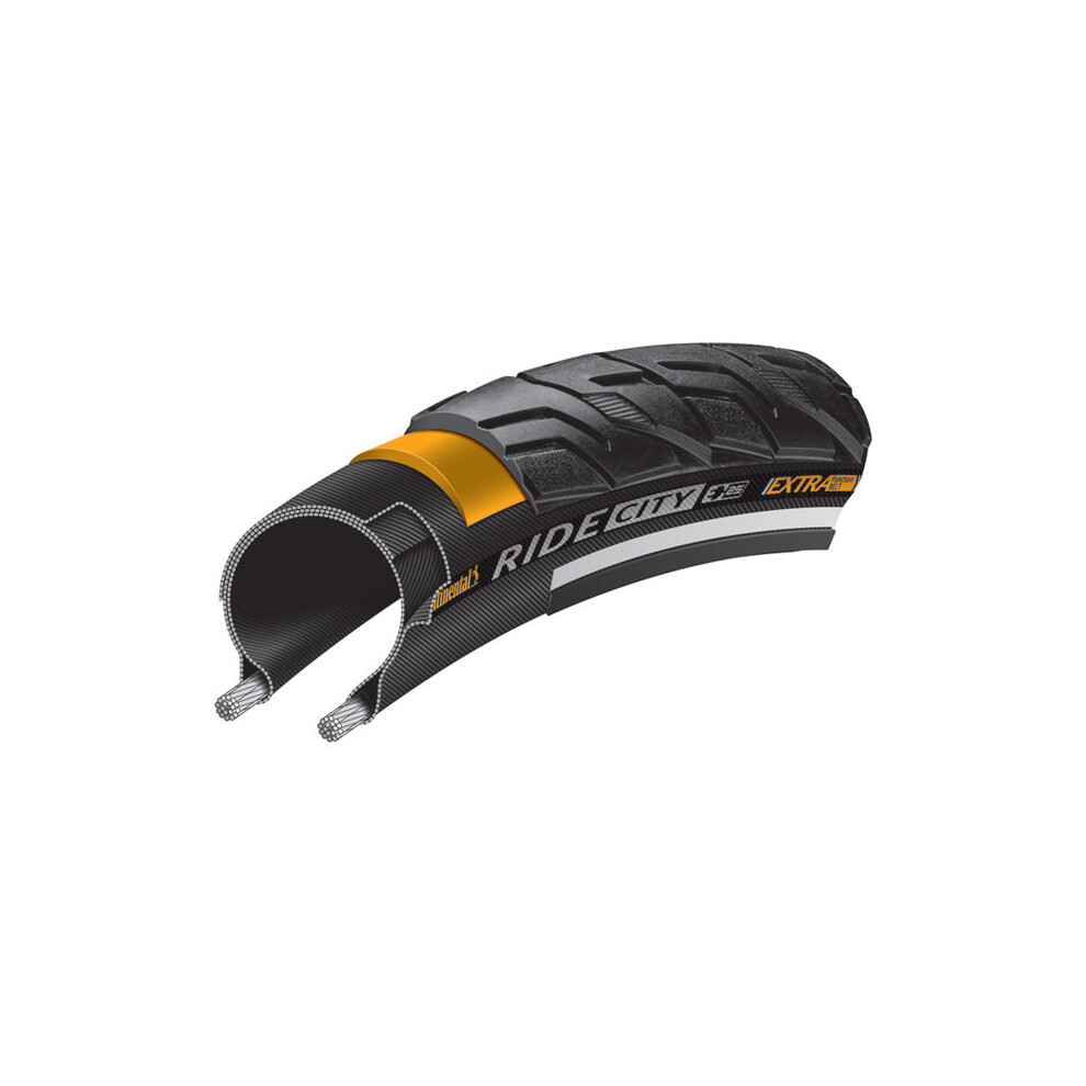 (700 X 32C, Black) Continental Ride City Reflex Tyre