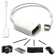 8 Pin OTG Adapter Cable Lightning Male to USB Female Lead For Apple iPhone iPad