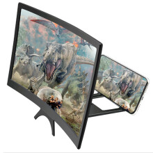 12" Mobile Phone Screen Magnifier Curved 3D HD Video Amplifier Stand Holder